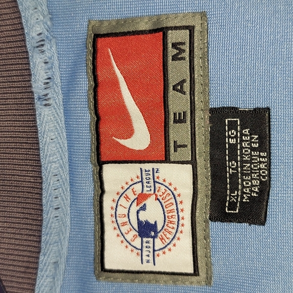 Nike Light Blue Yankees Half-Zip Pullover - Picture 9 of 11
